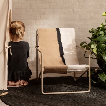 Tapis en jute rond Eternal small - Black - Ferm Living
