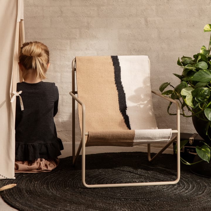 Tapis en jute rond Eternal small, Black Ferm Living