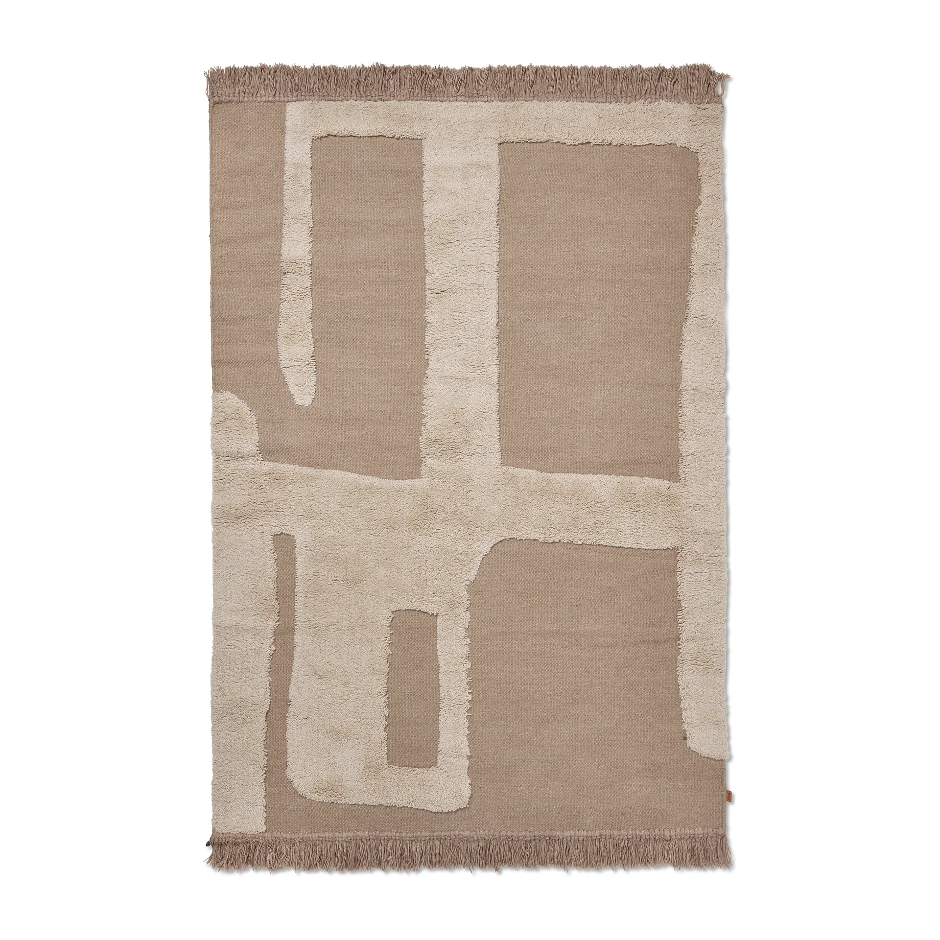 Tapis en laine Alley S 140x200 cm, Naturel Ferm Living