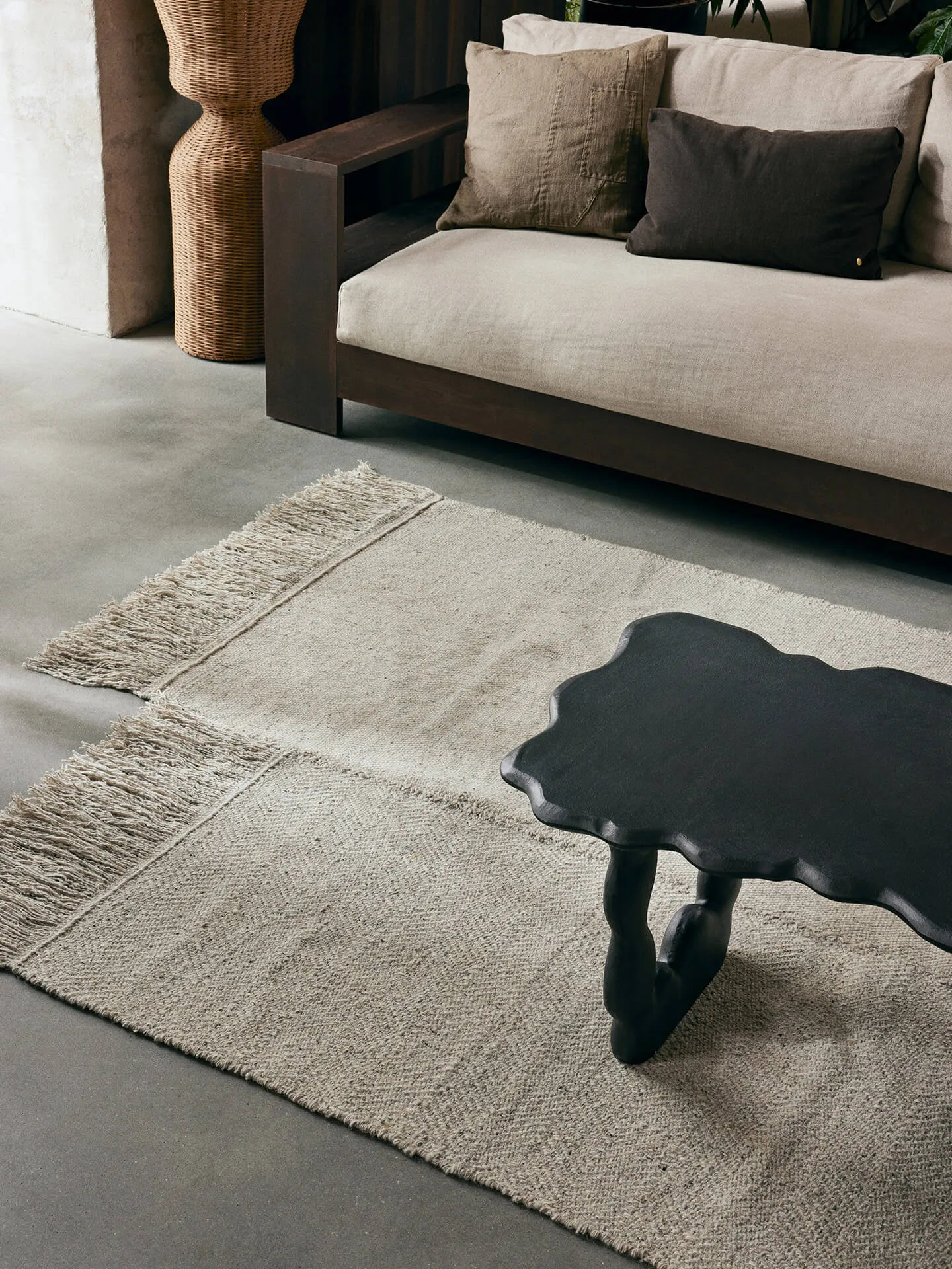Tapis en laine Alter, Naturel, 160x270 cm Ferm Living