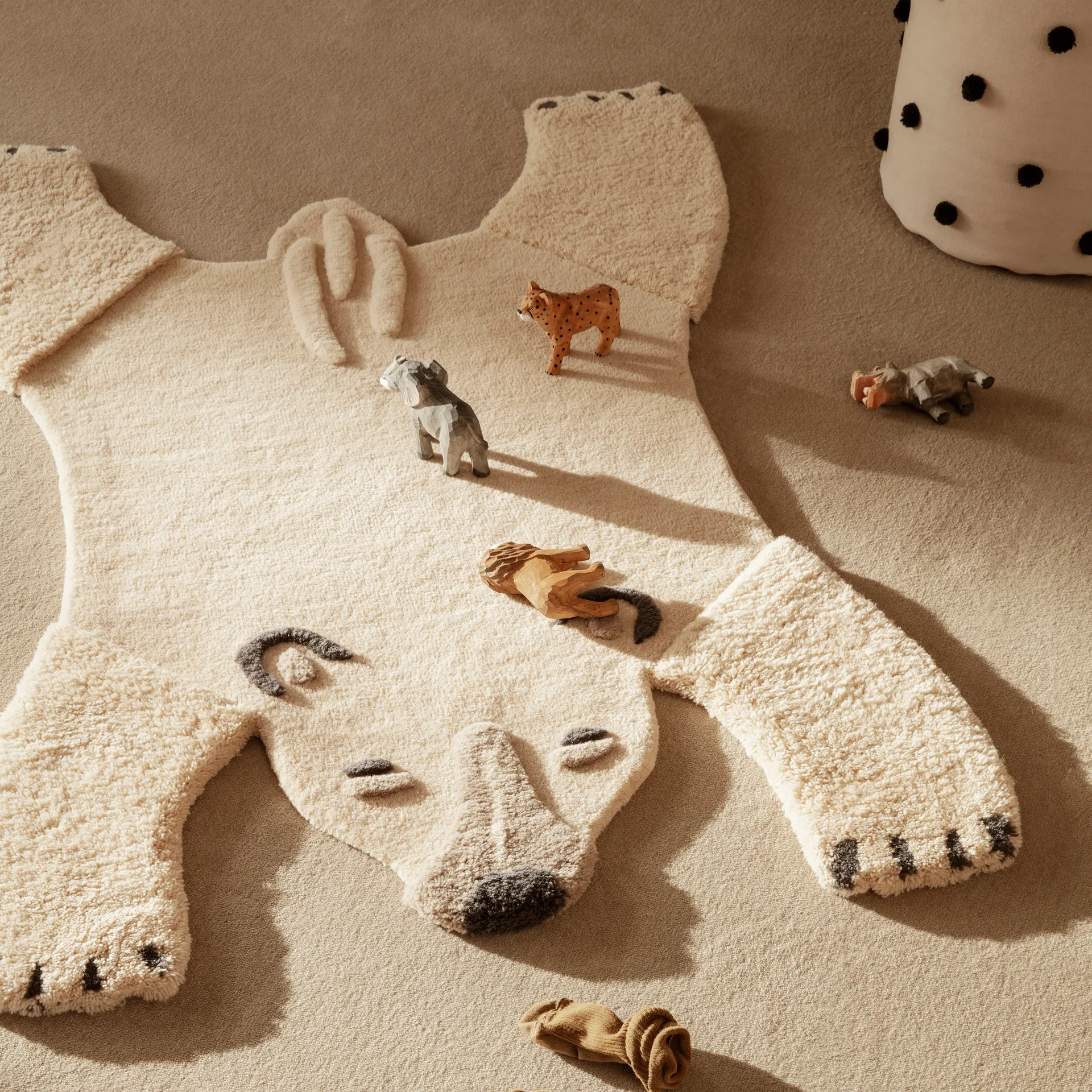 Tapis en laine Animal, Polar bear Ferm Living
