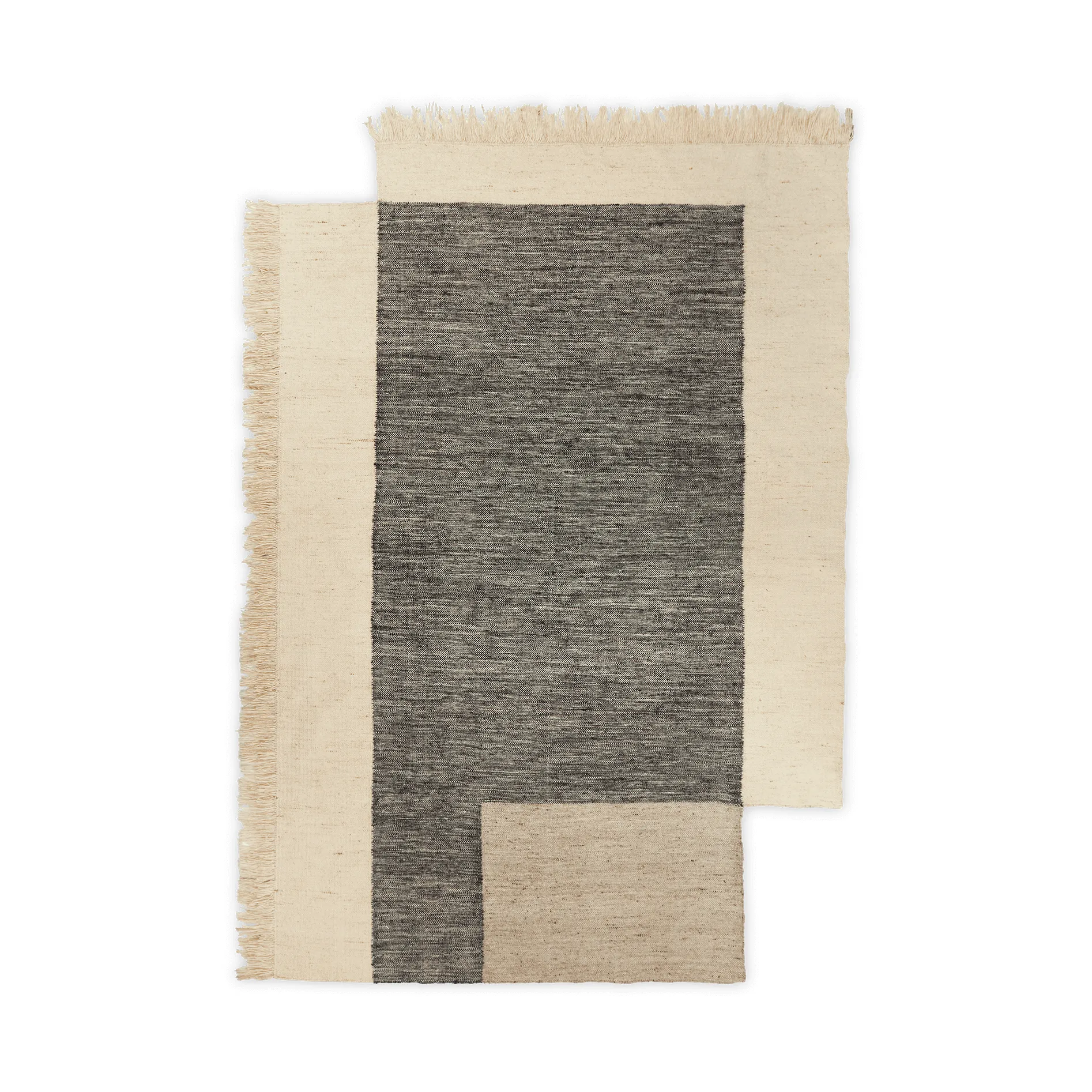 Tapis en laine Counter, Charbon-Blanc cassé, 200x300 cm Ferm Living