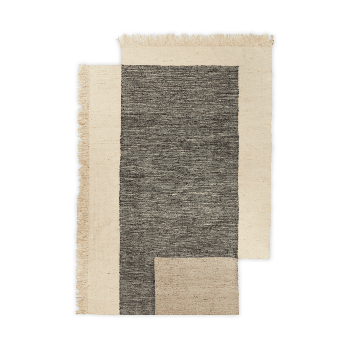Tapis en laine Counter - Charbon-Blanc cassé, 200x300 cm - Ferm LIVING