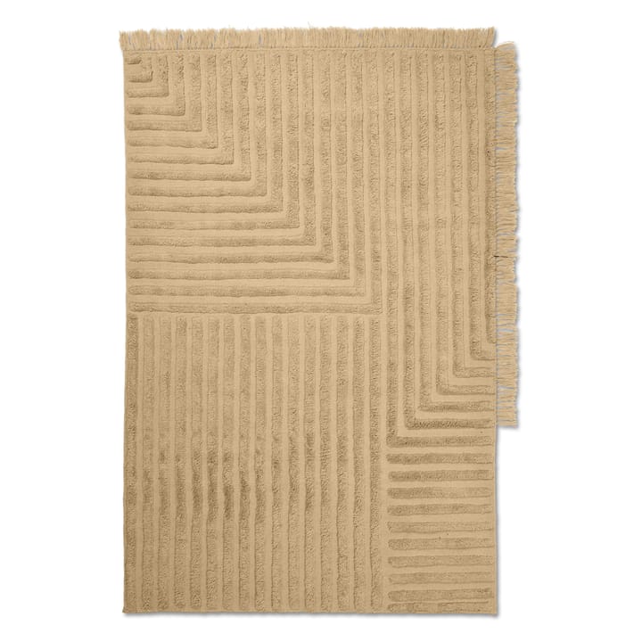 Tapis en laine Crease 140x200 cm - Light Sable - ferm LIVING