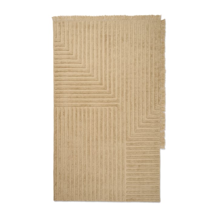 Tapis en laine Crease 160x250 cm - Light sand - ferm LIVING