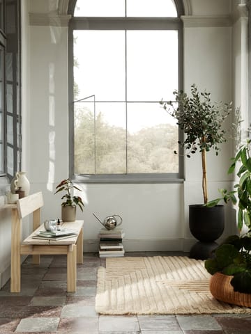 Tapis en laine Crease 160x250 cm - Light sand - Ferm Living