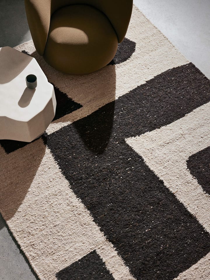 Tapis en laine Piece, Blanc cassé-café, 200x300 cm Ferm Living
