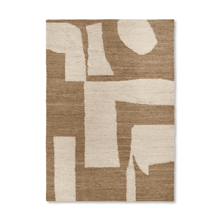 Tapis en laine Piece - Off-white-Toffee, 200x300 cm - ferm LIVING