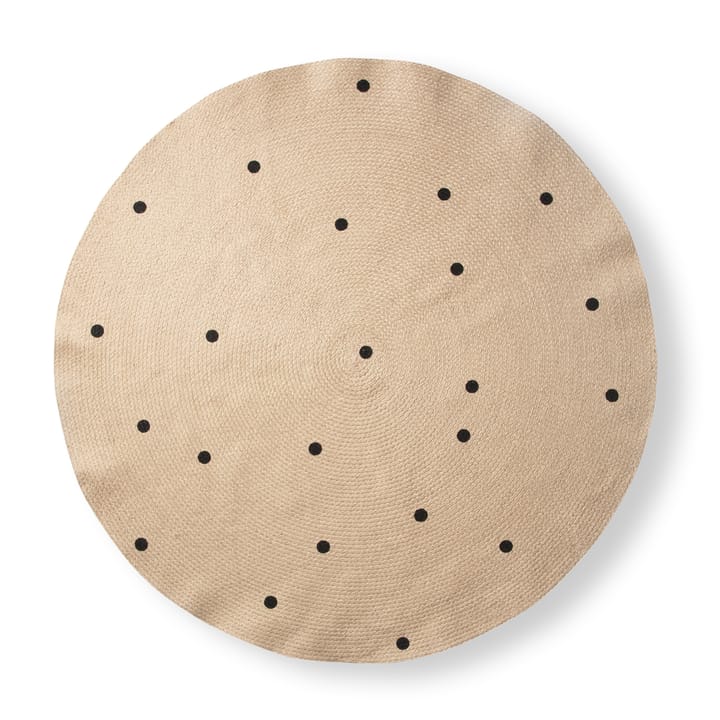 Tapis Ferm Living rond Ø130 cm, Black dots Ferm Living