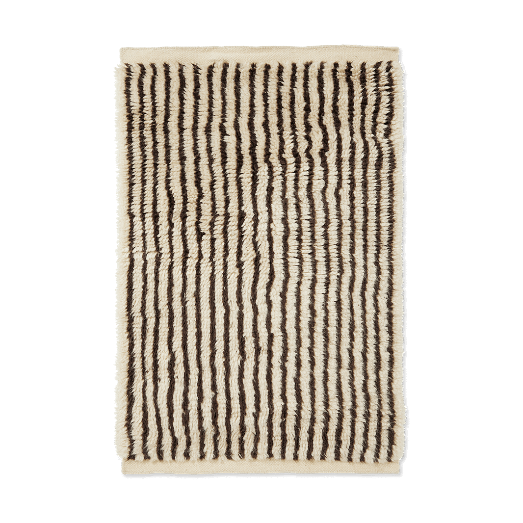 Ferm Living Tapis Kami Off white-coffee, 80x120 cm
