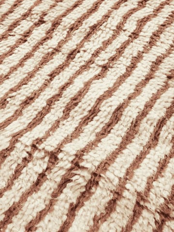 Tapis Kami - Off white-red brown, 80x120 cm - Ferm Living