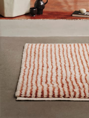 Tapis Kami - Off white-red brown, 80x120 cm - Ferm Living