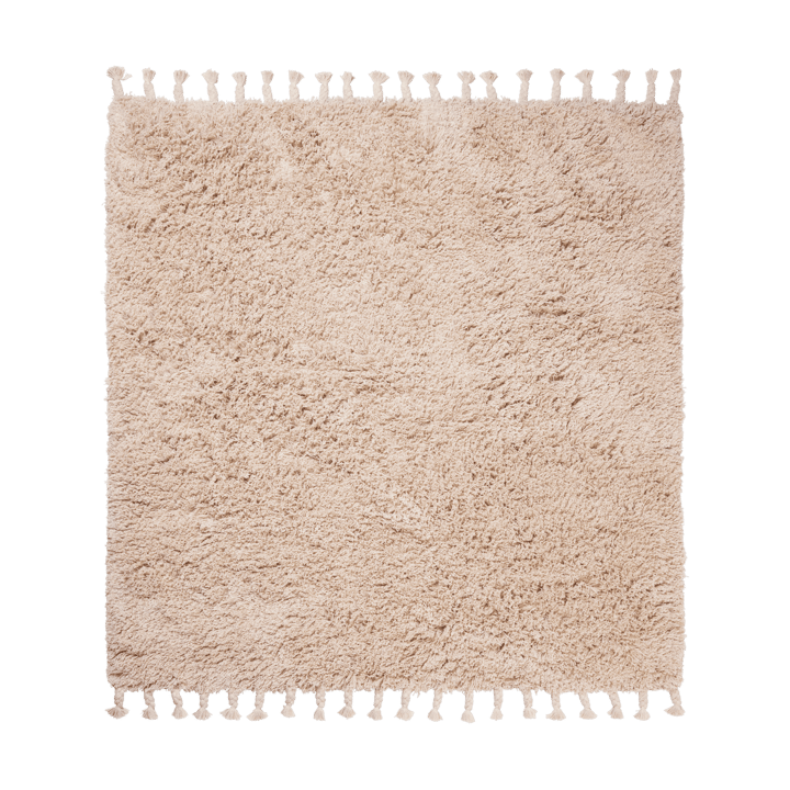 Tapis long pile Amass 140x140 cm - Off-white - Ferm Living
