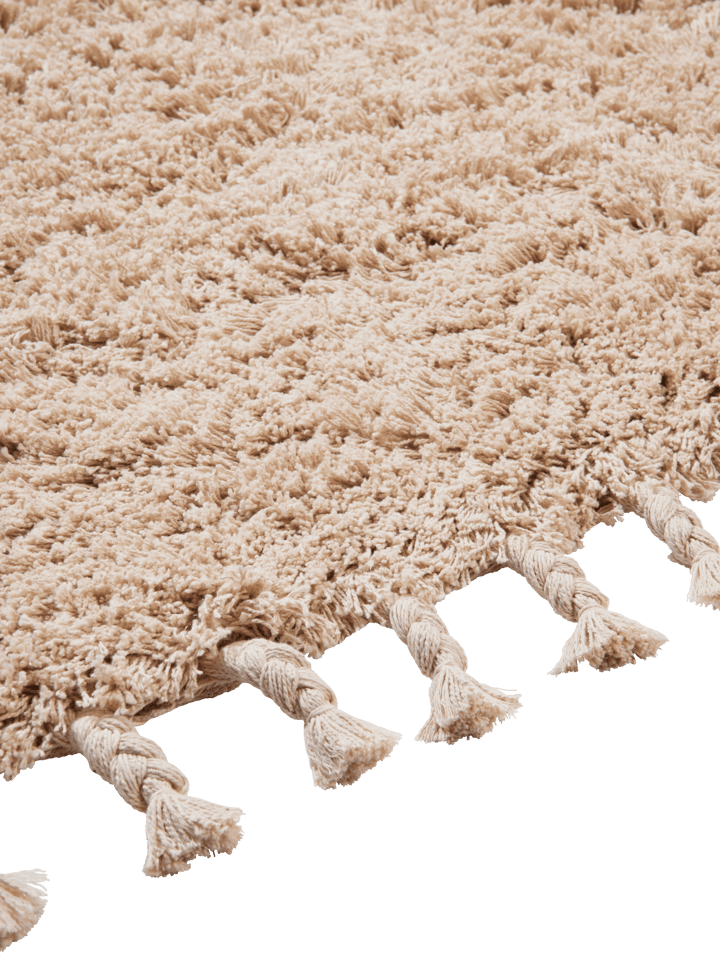 Tapis long pile Amass 140x140 cm, Off-white Ferm Living
