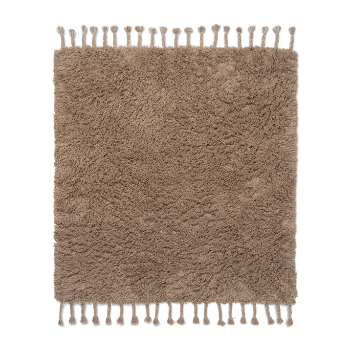 Tapis long pile Amass 140x140 cm - White Pepper - Ferm Living