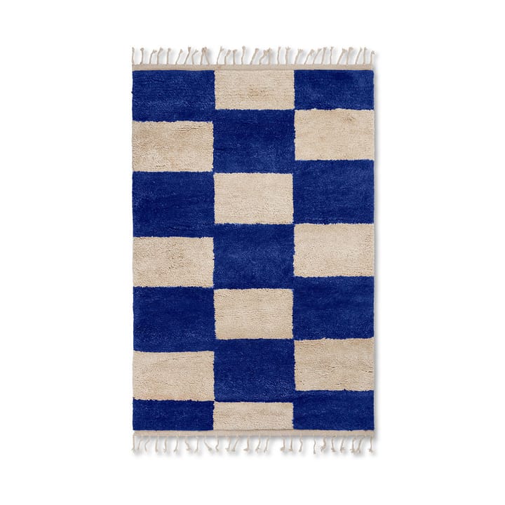 Tapis Mara - bright blue/offwhite, l, 120x180 cm - Ferm Living