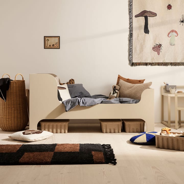 Tapis Mara, bright blue/offwhite, l, 120x180 cm Ferm Living