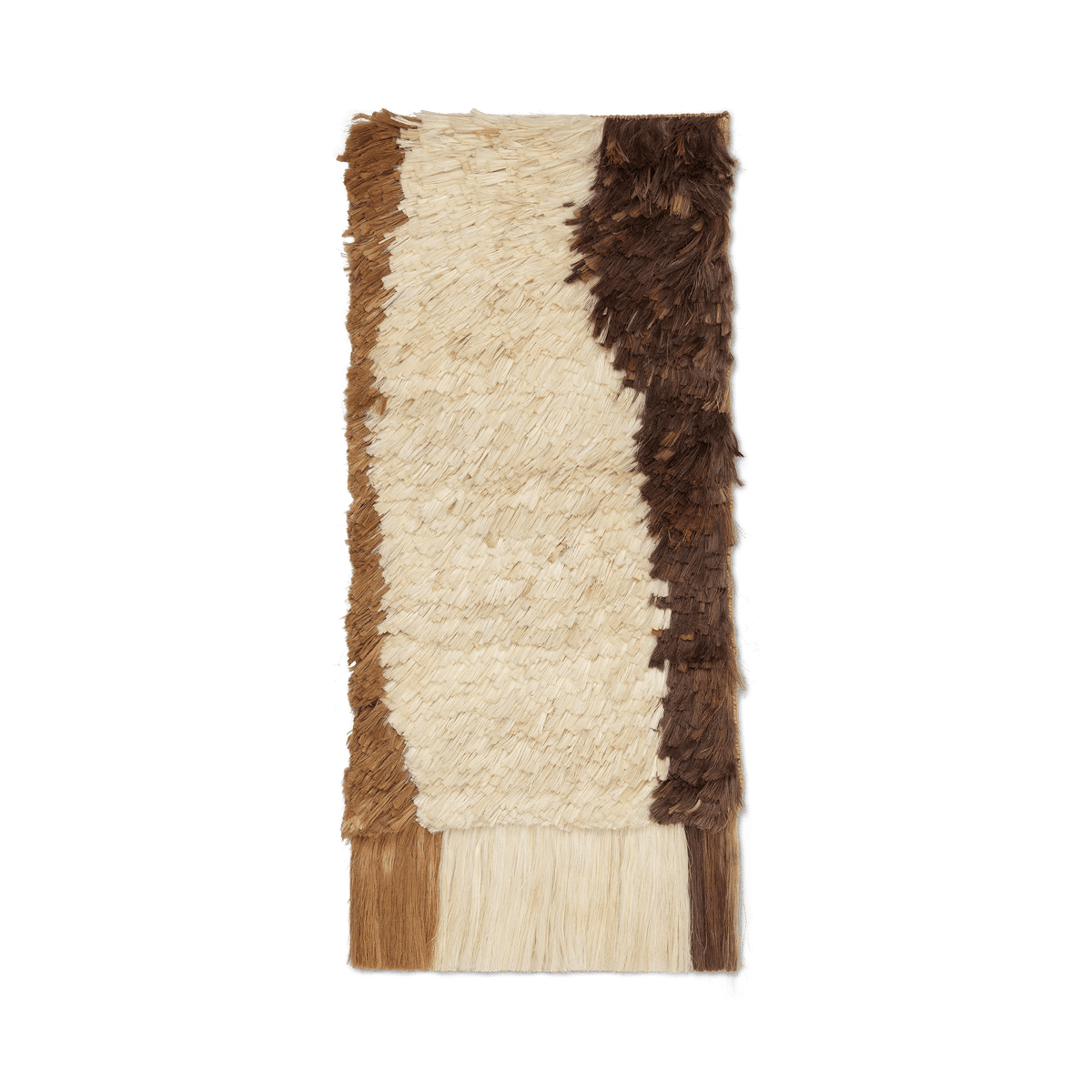 ferm LIVING Tapis mural Edge Wall 50x110 cm Blanc cassé-Café