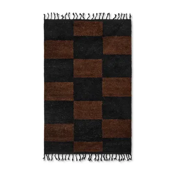 Tapis noué à la main Mara 120x180 cm - Black-chocolate - Ferm Living