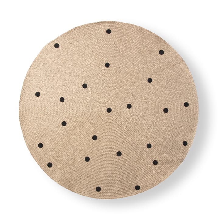 Tapis rond ferm LIVING - Black dots - Ferm LIVING