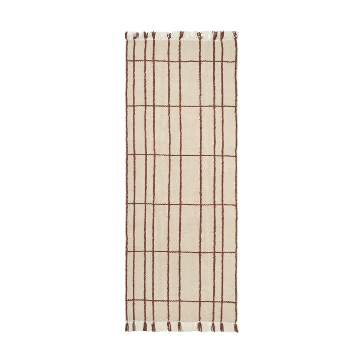 Tapis Sen - Parchment-chestnut, 80x200 cm - Ferm Living