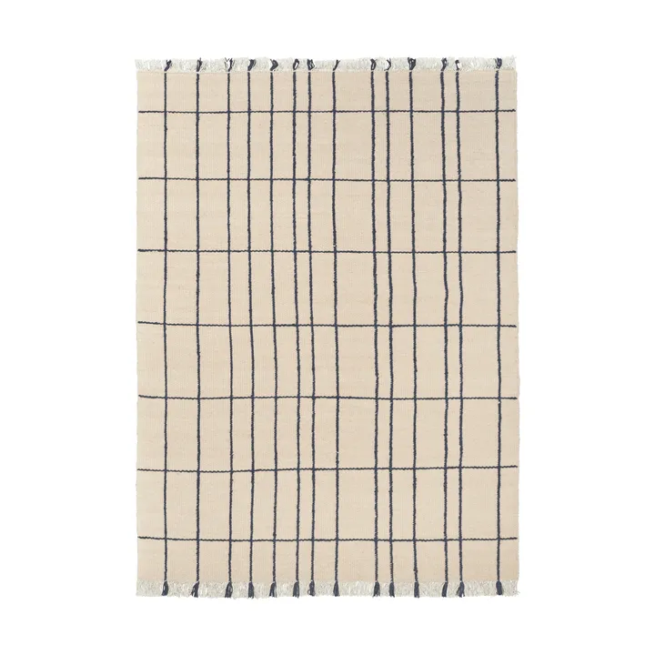 Tapis Sen - Parchment-indigo, 140x200 cm - Ferm Living