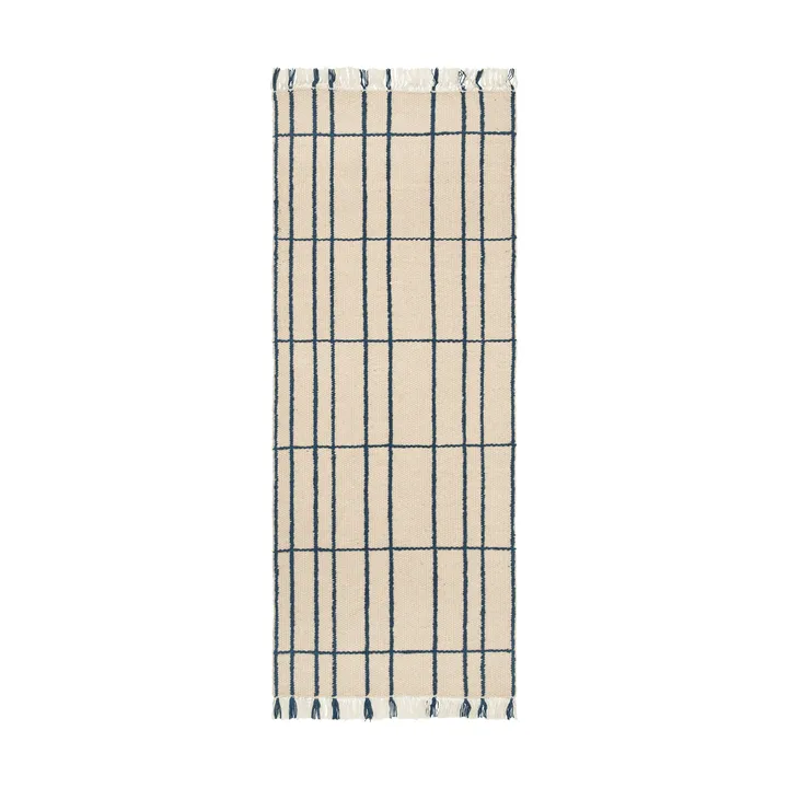 Tapis Sen - Parchment-indigo, 80x200 cm - Ferm Living