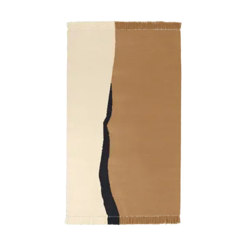 Tapis Soil Kelim - Dark sand-off white, 140x200 cm - Ferm Living