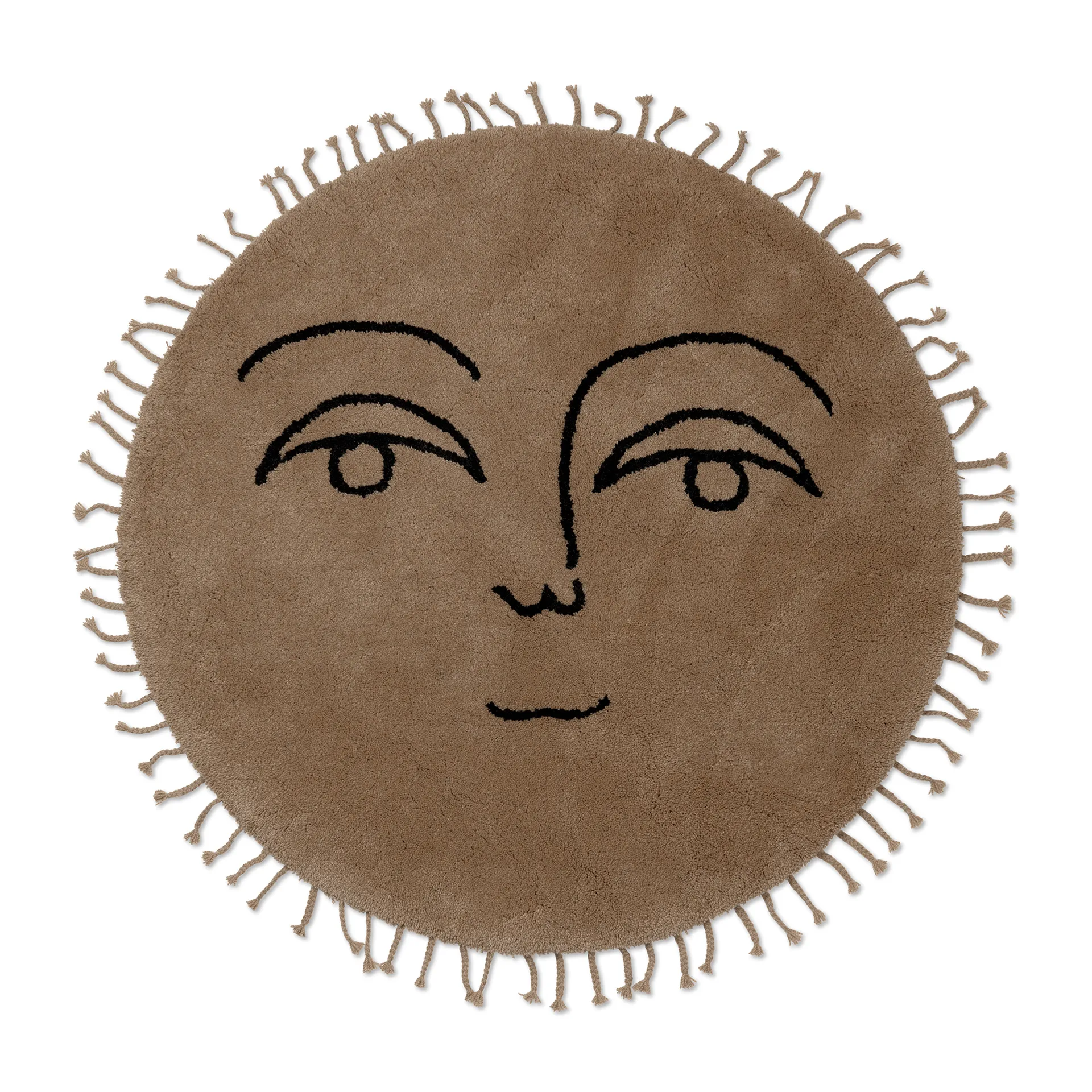 Tapis Sun Ø130 cm, Natural Ferm Living