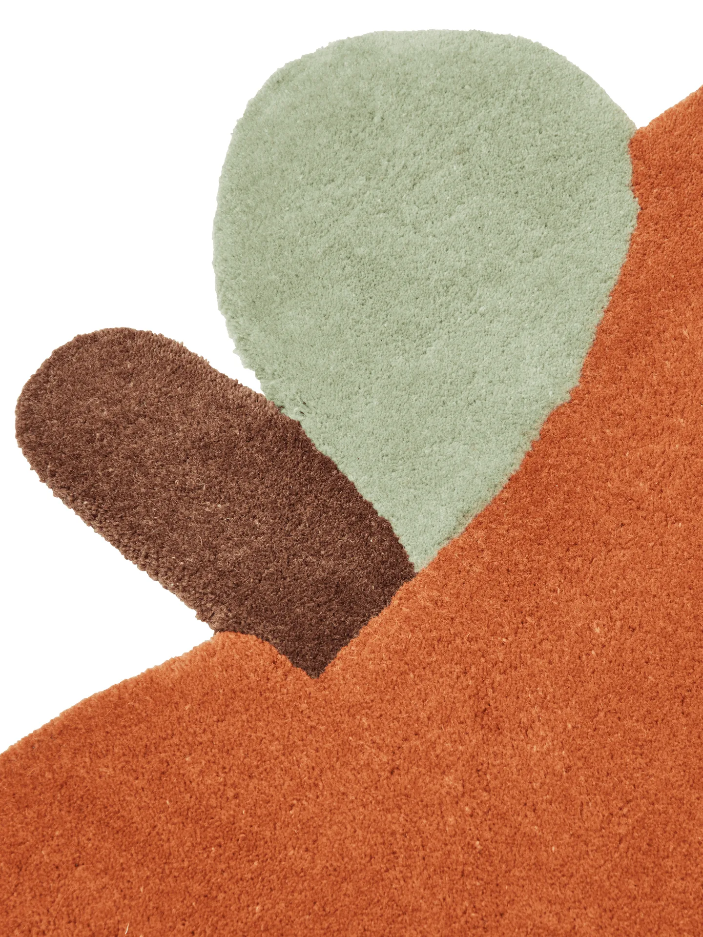 Tapis touffeté Apple, Brown Clay, 110x110 cm Ferm Living