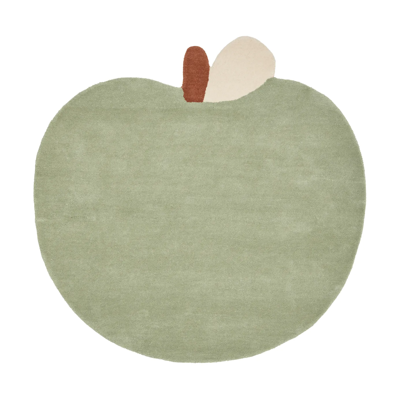 Tapis touffeté Apple, Tea Green, 110x110 cm Ferm Living