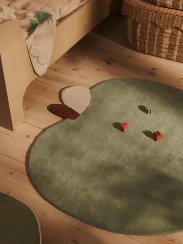 Tapis touffeté Apple - Tea Green, 110x110 cm - Ferm Living