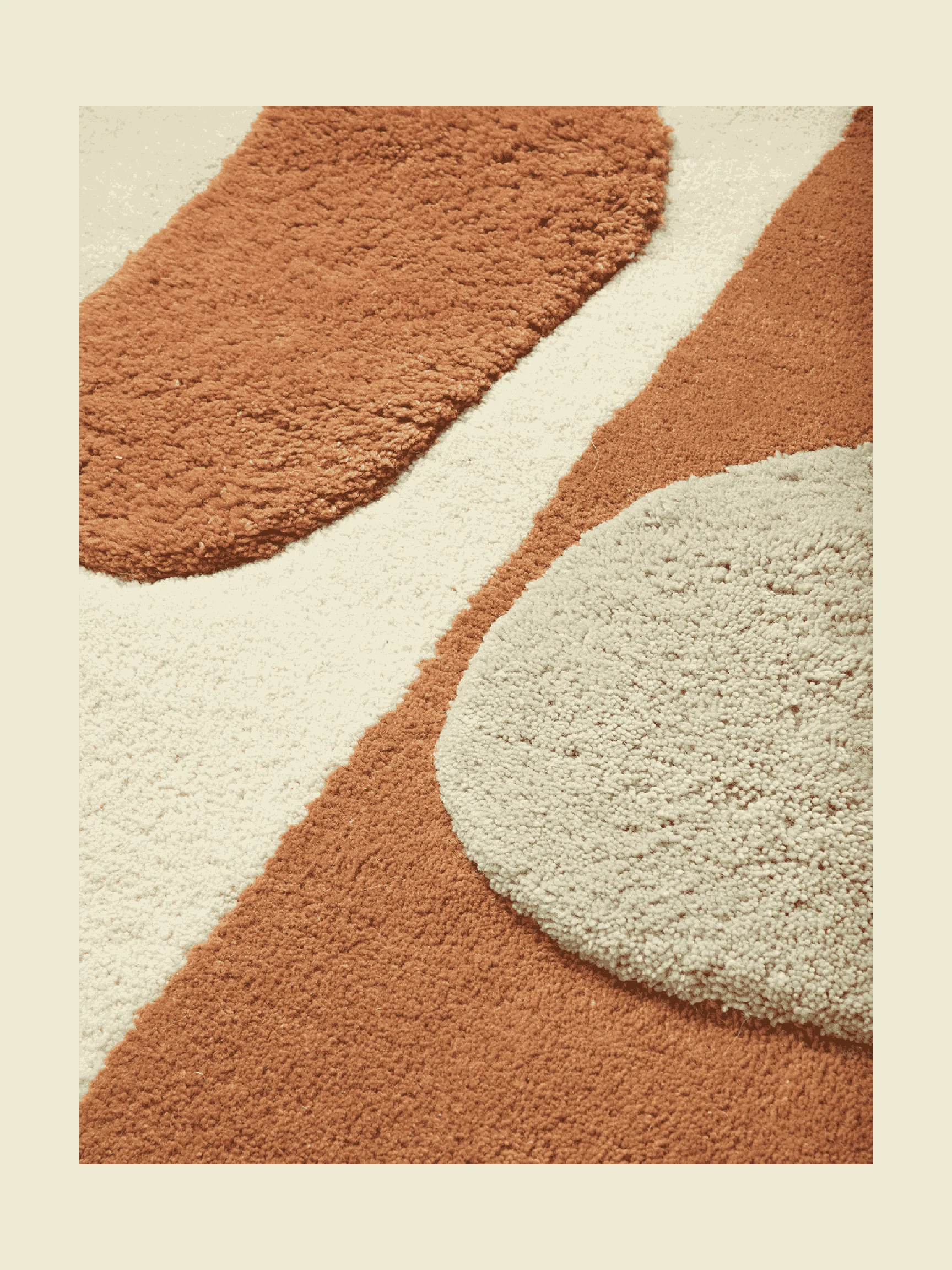 Tapis touffeté Bloco, Blush-off white, 120x180 cm Ferm Living