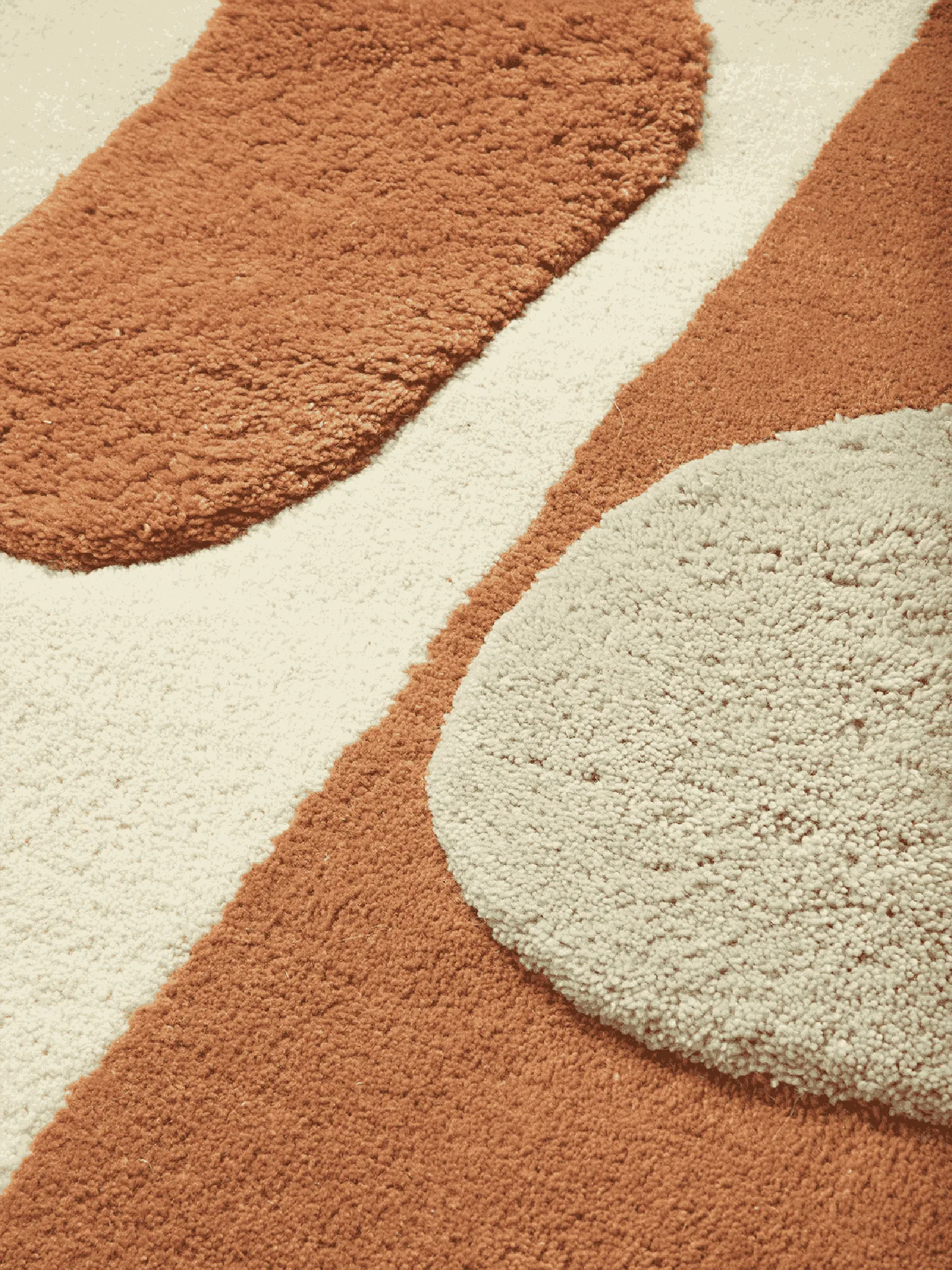 Tapis touffeté Bloco, Blush-off white, 80x120 cm Ferm Living