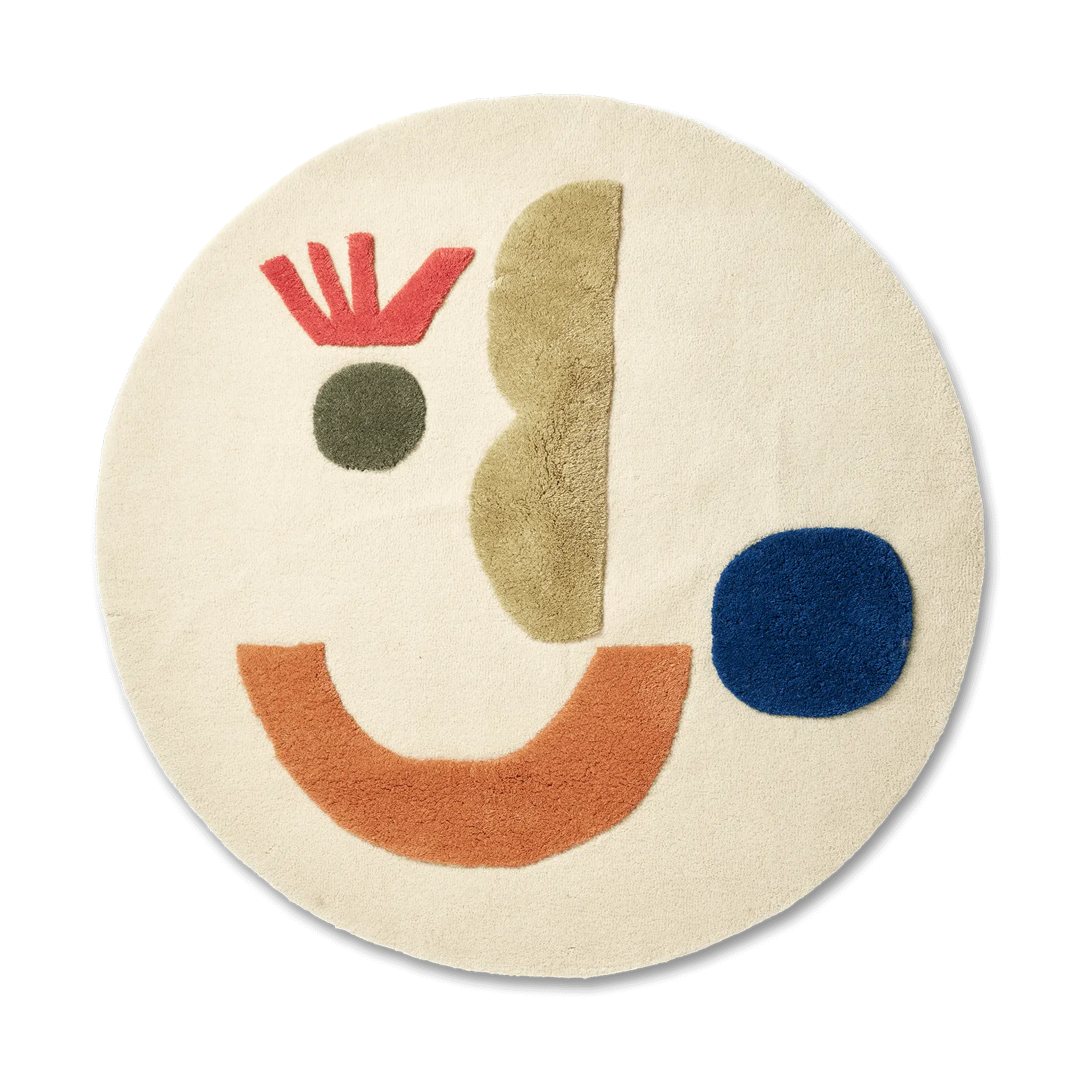 Tapis touffeté Panto, Off white, Ø130 cm Ferm Living