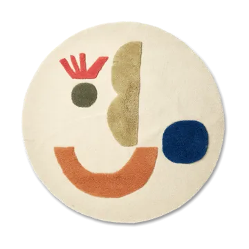 Tapis touffeté Panto - Off white, Ø130 cm - Ferm Living