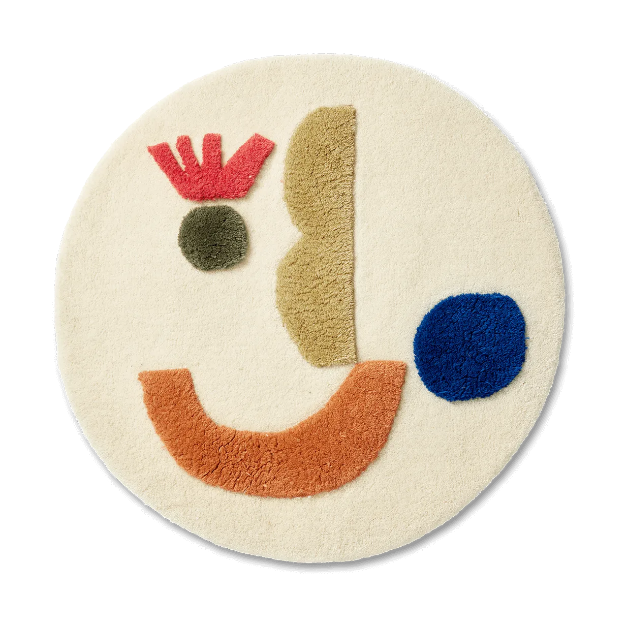 Tapis touffeté Panto, Off white, Ø70 cm Ferm Living