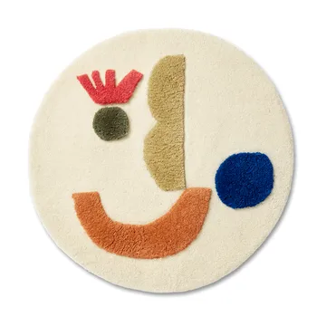 Tapis touffeté Panto - Off white, Ø70 cm - Ferm Living