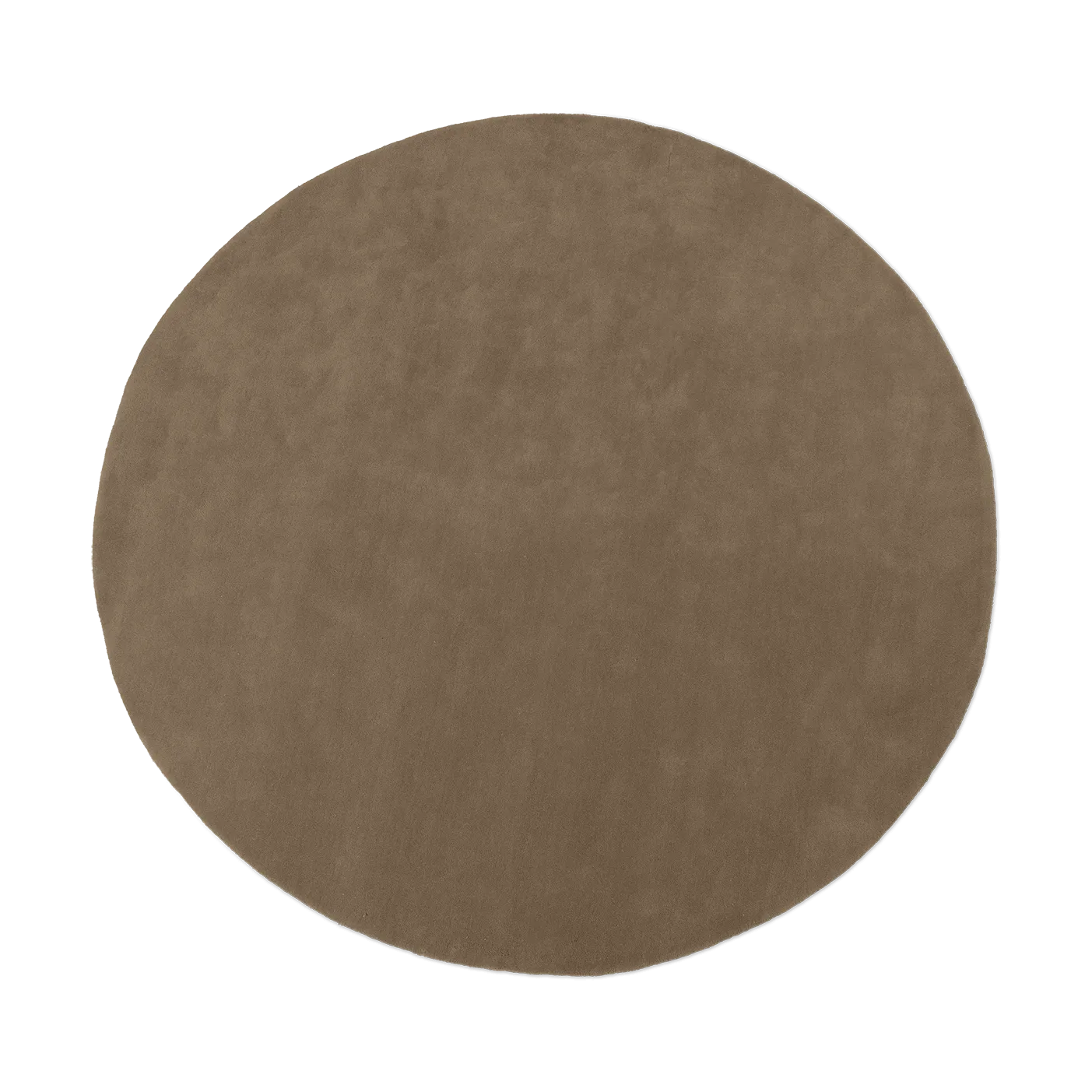 Tapis touffeté Stille rond, Ash Brown Ø240 cm Ferm Living