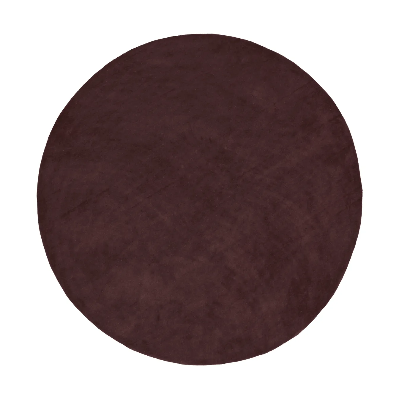 Tapis touffeté Stille rond, Pécan foncé, Ø240 cm Ferm Living