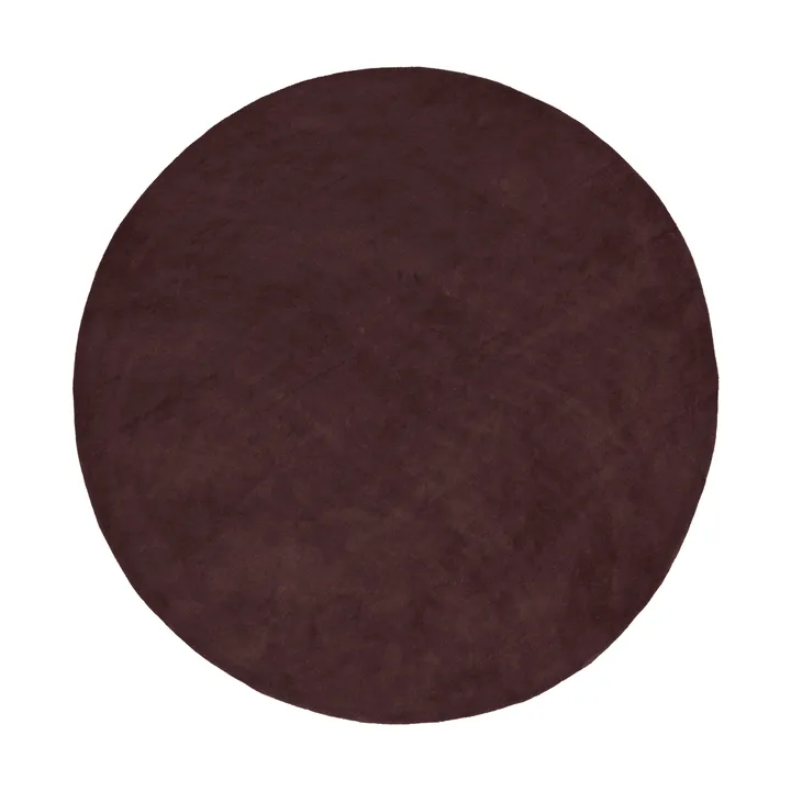Tapis touffeté Stille rond - Pécan foncé, Ø240 cm - Ferm Living