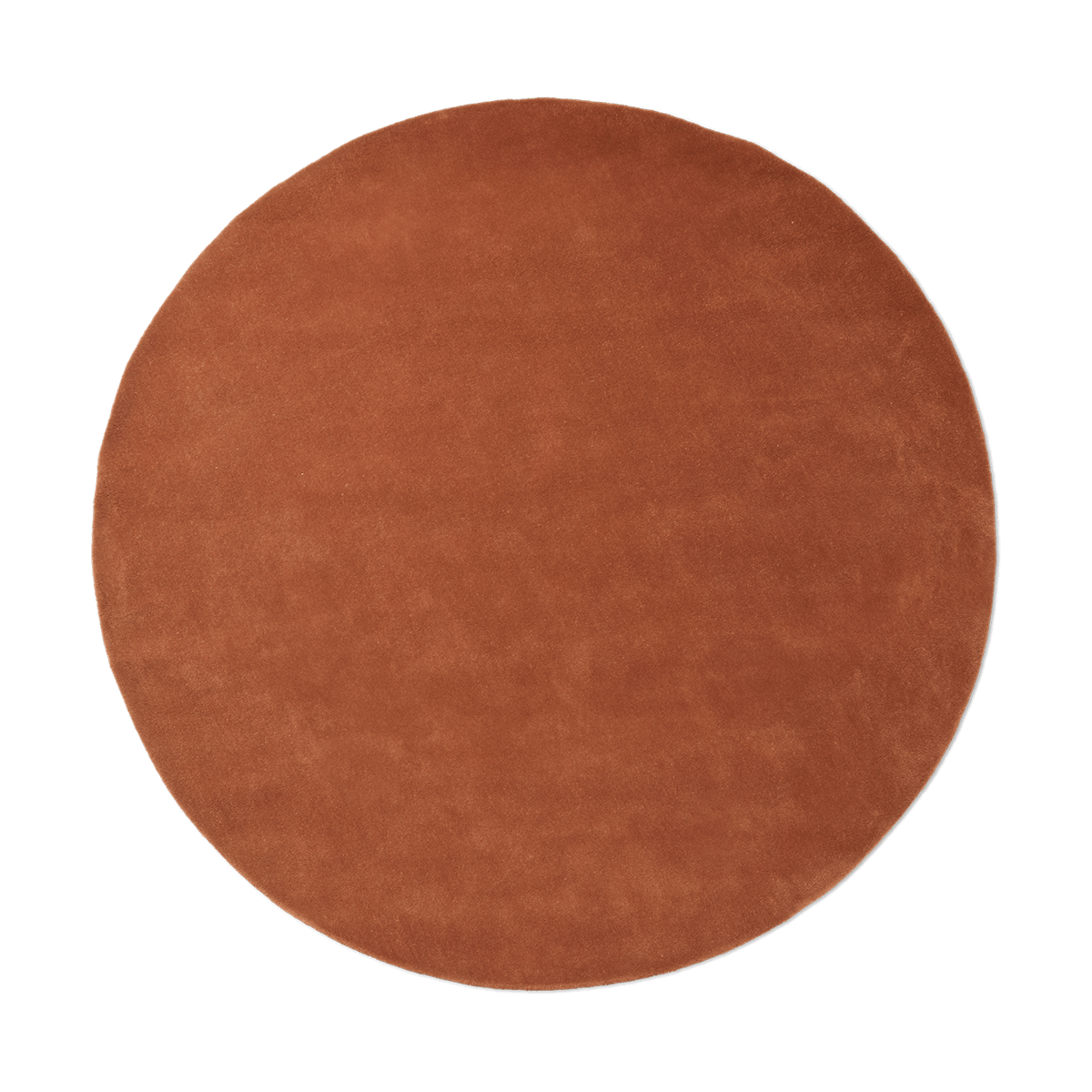 Ferm Living Tapis touffeté Stille rond Red brown, Ø240 cm