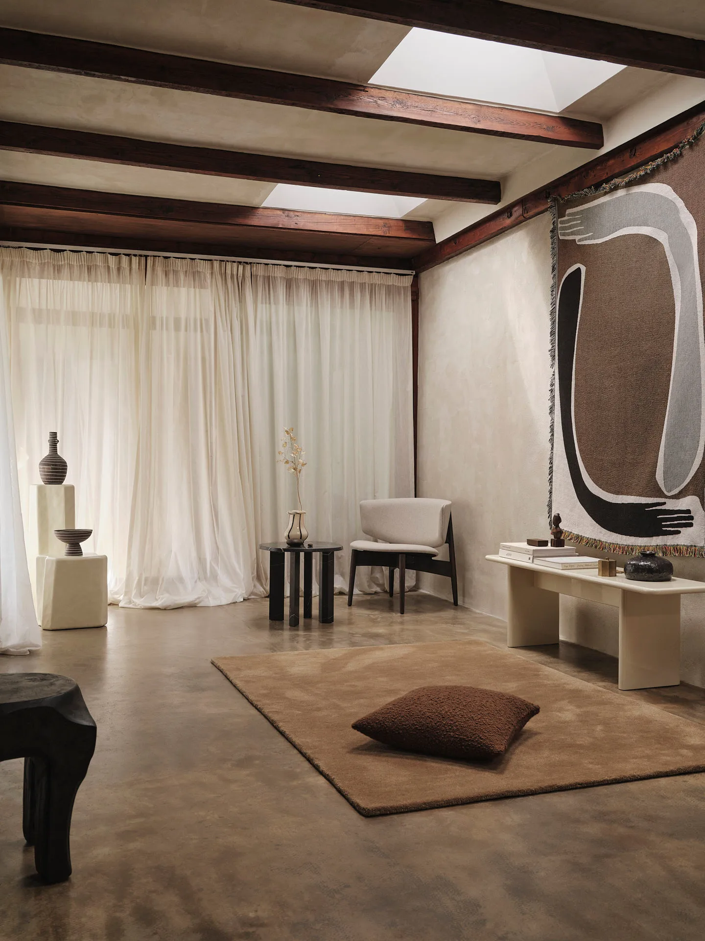 Tapis touffeté Stille, Toffee, 140x200 cm Ferm Living