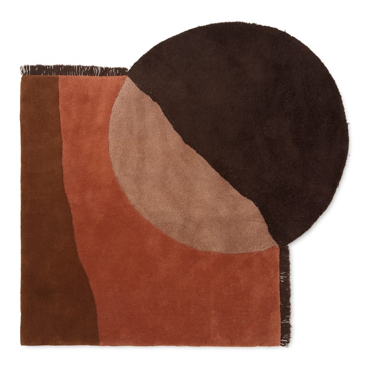 Tapis View 140x180 cm - Marron-rouge - ferm LIVING