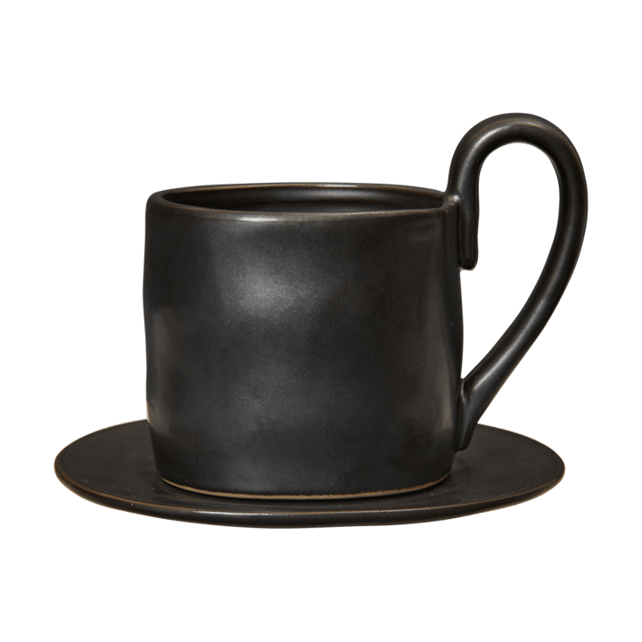 Tasse Flow avec sous-tasse 25 cl - Black - Ferm Living