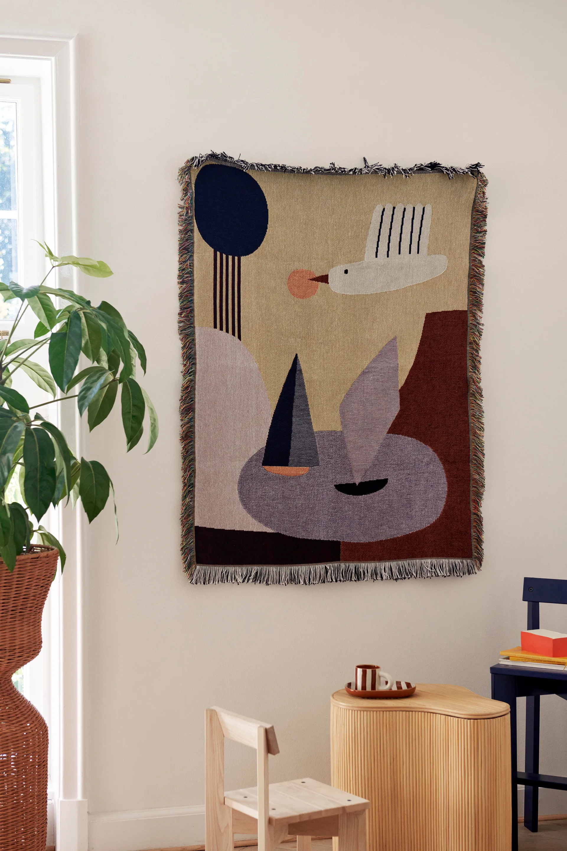 Tenture murale Bird, 80x110 cm  Ferm Living