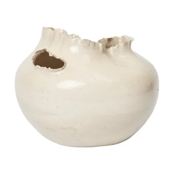 Tereo vase - Off-white moucheté, 18 cm - Ferm Living