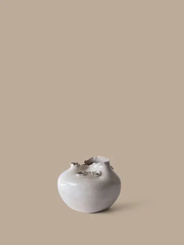 Tereo vase - Off-white moucheté, 18 cm - Ferm Living