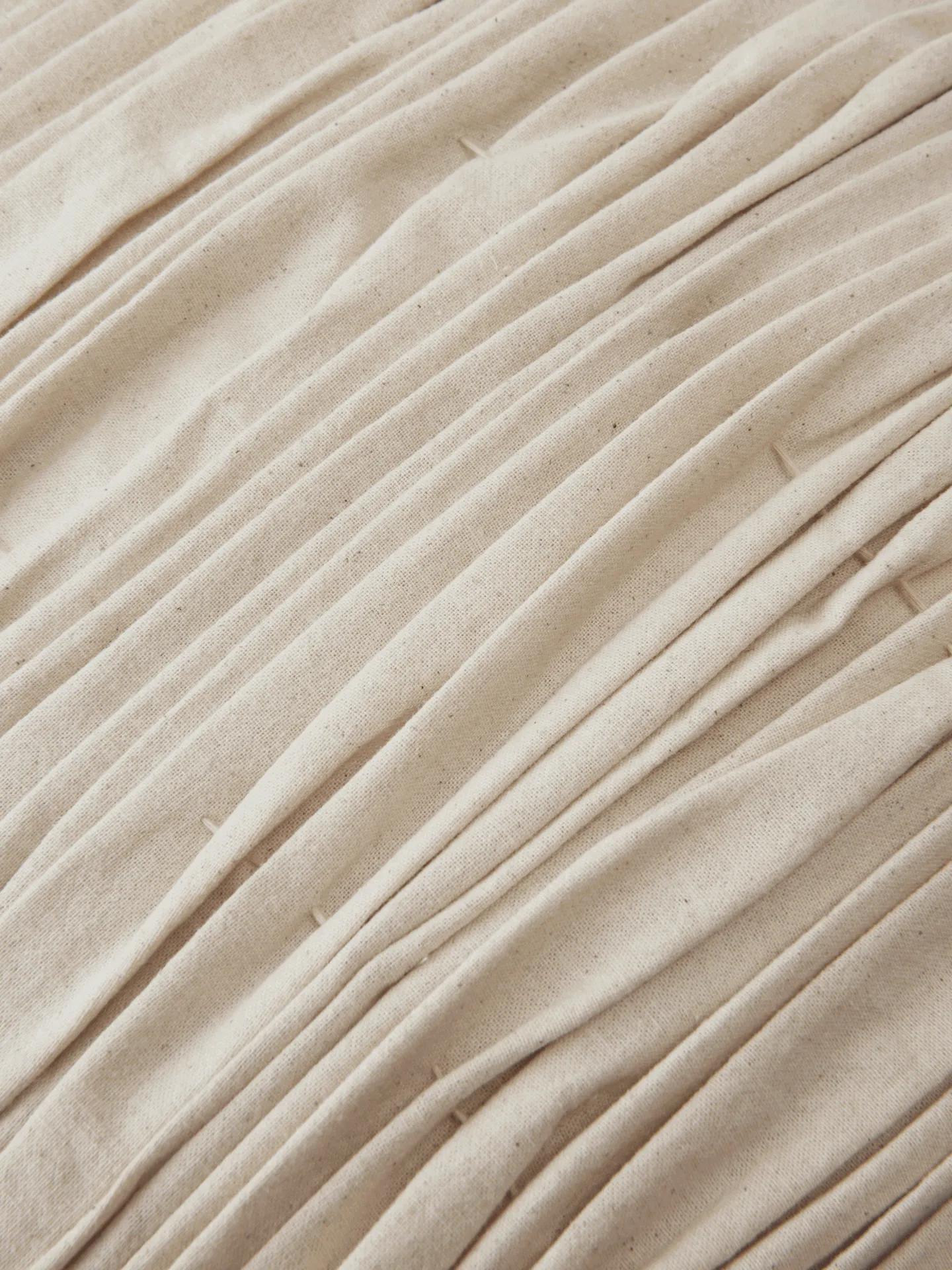 Traversin cylindrique Falda smocké, Undyed Ferm Living