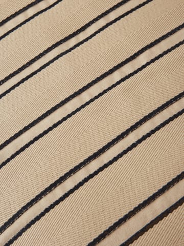 Twill coussin cylindrique bolster - Cashmere-black - Ferm Living
